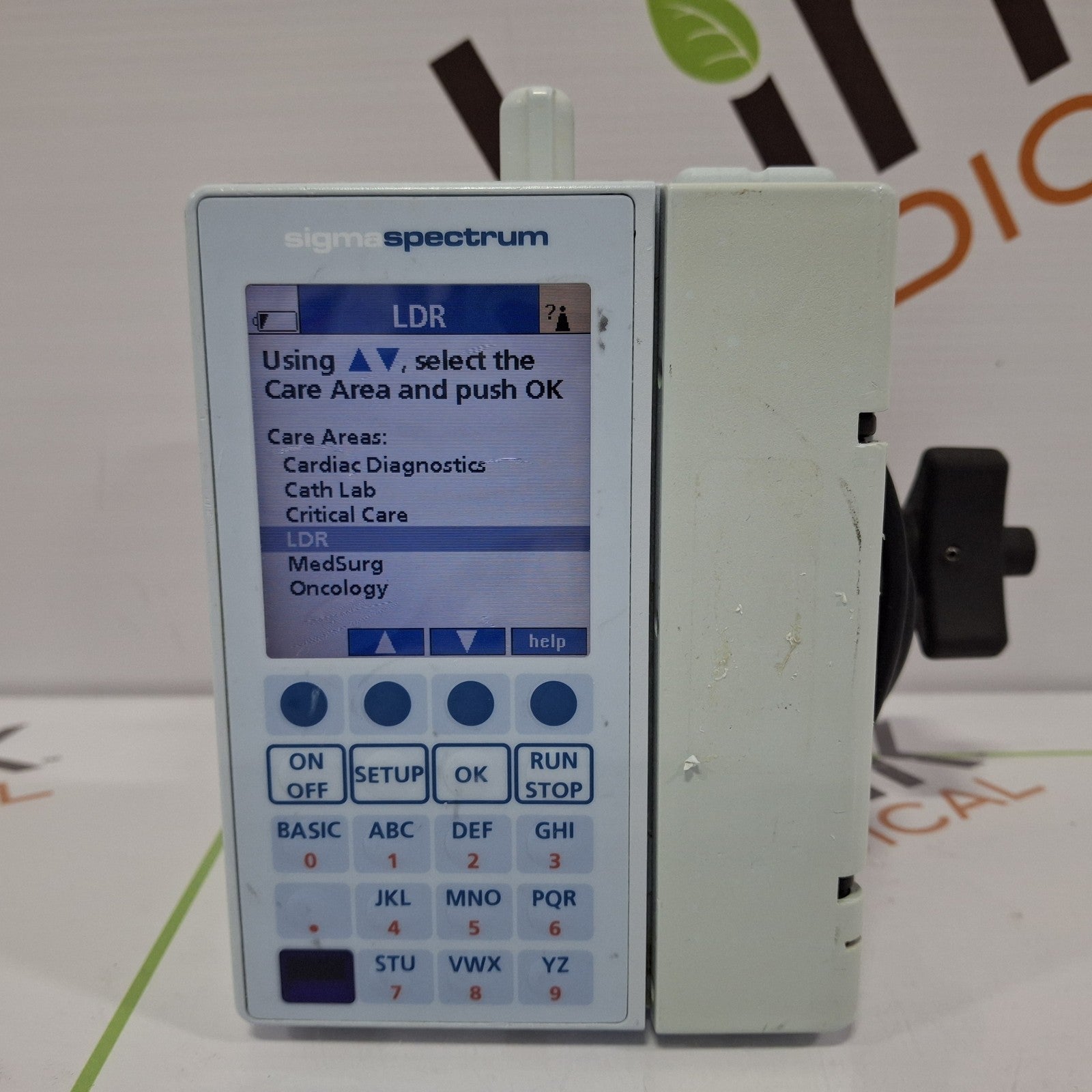 Baxter Sigma Spectrum 6.02.07 with B/G Battery Infusion Pump