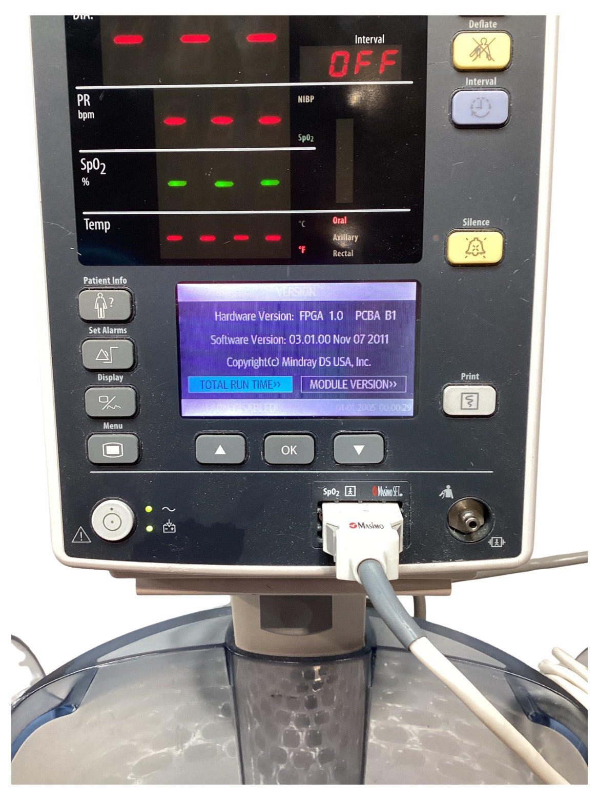 MINDRAY DATASCOPE ACCUTORR V VITAL SIGNS MONITOR