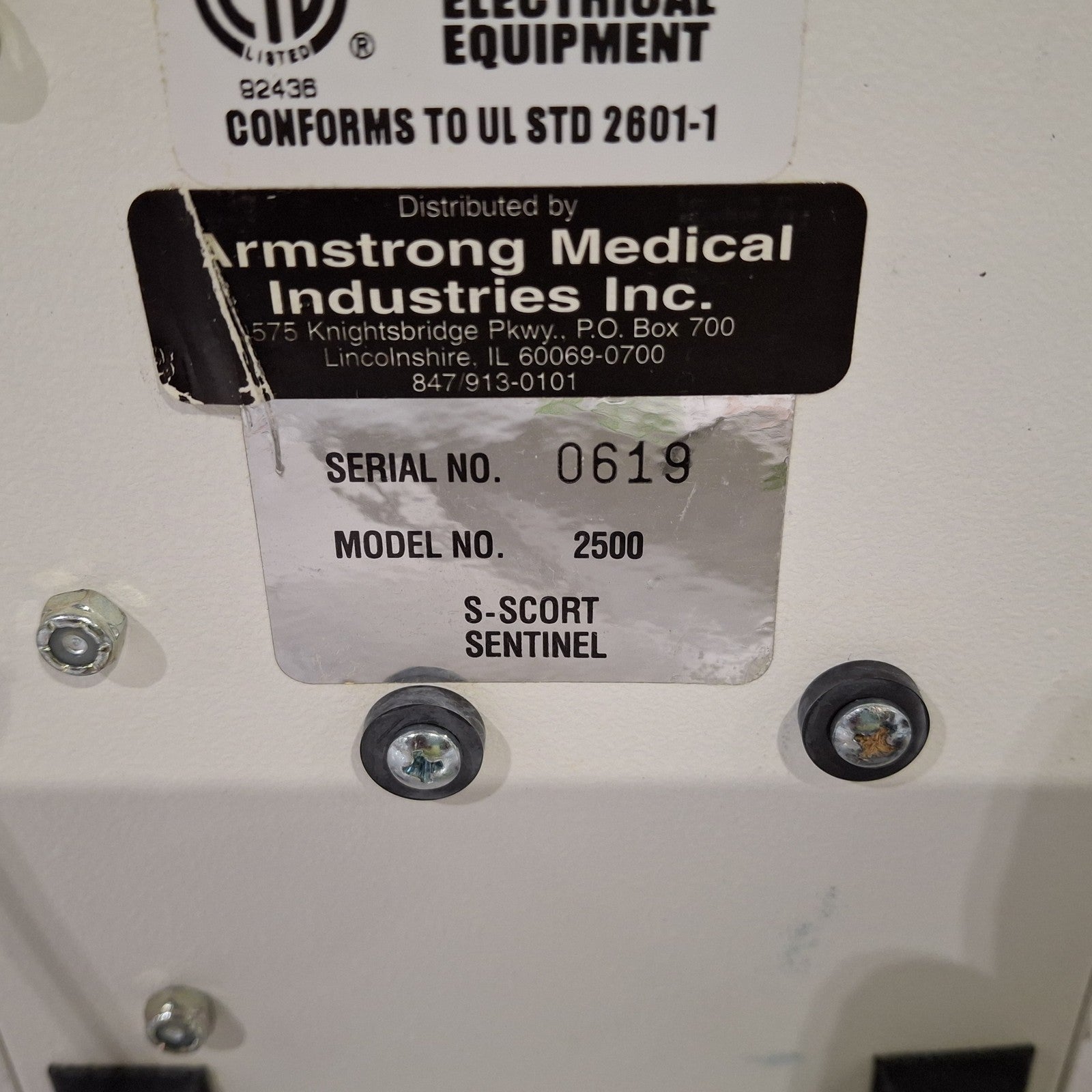 Armstrong Medical Industries, Inc. SSCOR/2500 Pump-Suction Portable