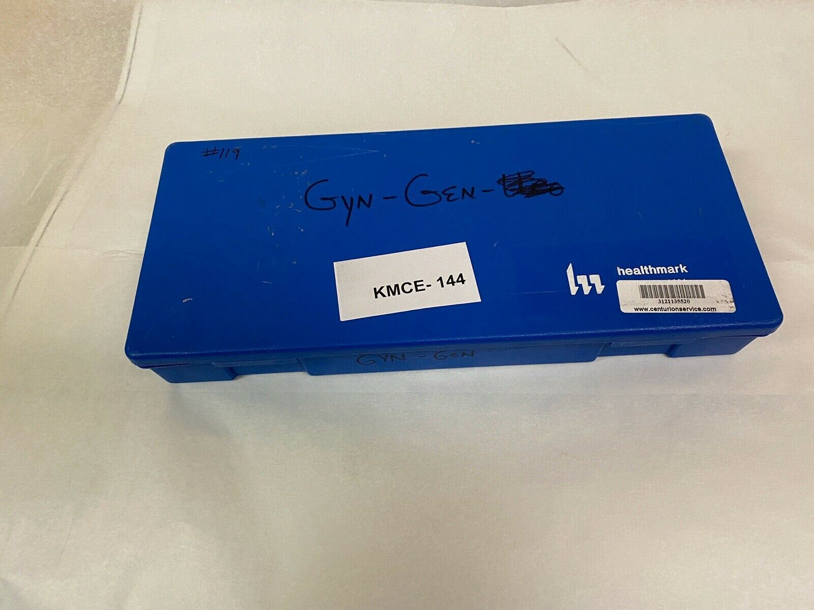 Healthmark 17.5" L Blue Box with Attached Lid | KMCE-144 DIAGNOSTIC ULTRASOUND MACHINES FOR SALE