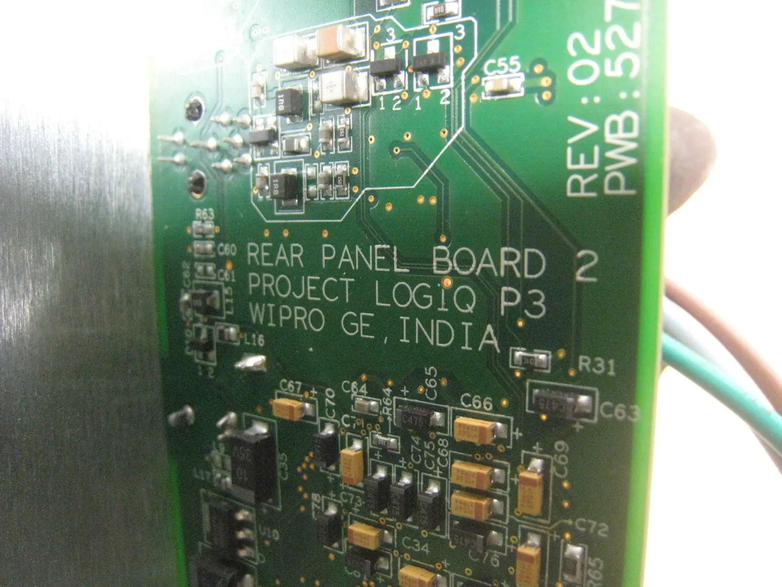 GE Logiq P3 5313708 Ultrasound Machine Rear I/O Interface Panel Board Assy Used DIAGNOSTIC ULTRASOUND MACHINES FOR SALE