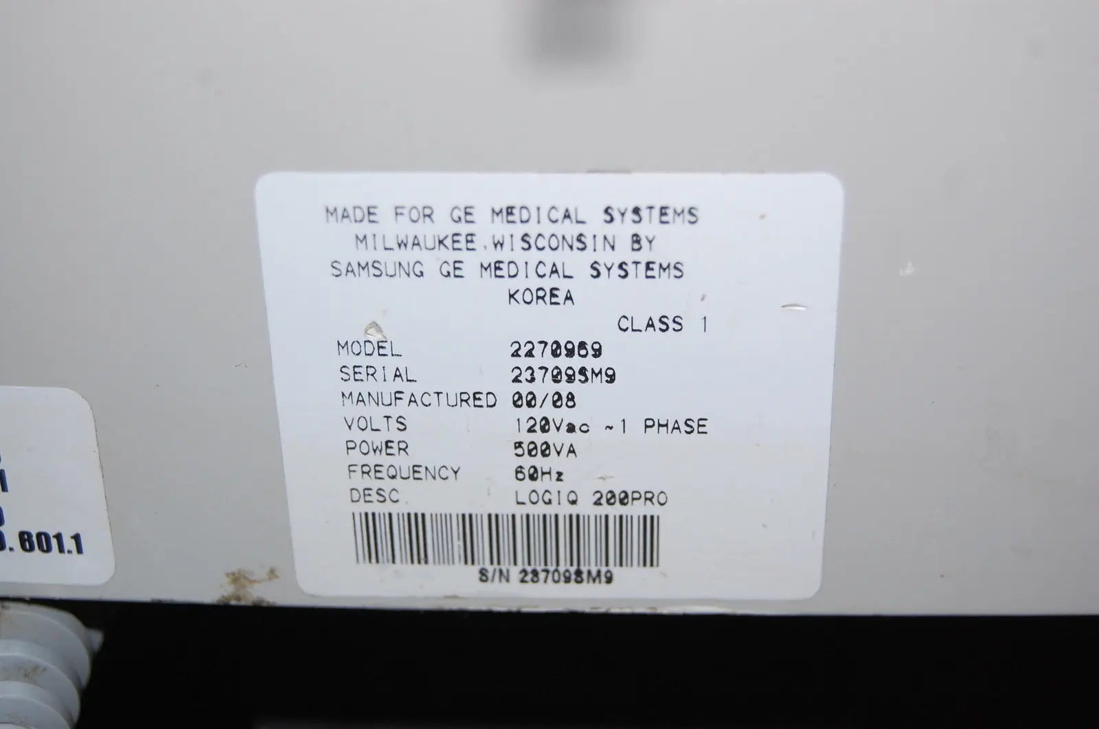 GE Logiq 200 Pro Ultrasound with 2 Transducer Probe Imaging Urology OBGYN #12367 DIAGNOSTIC ULTRASOUND MACHINES FOR SALE