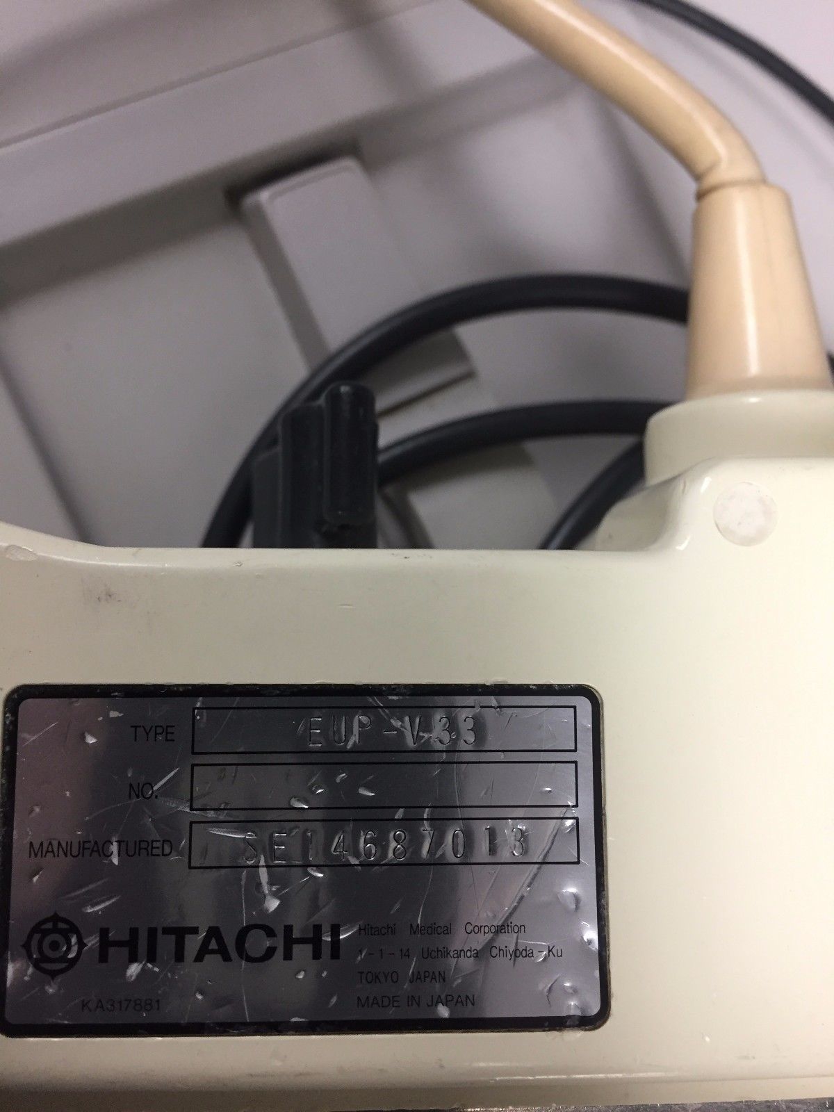 Hitachi EUP-V33 Intercavity Ultrasound Probe DIAGNOSTIC ULTRASOUND MACHINES FOR SALE