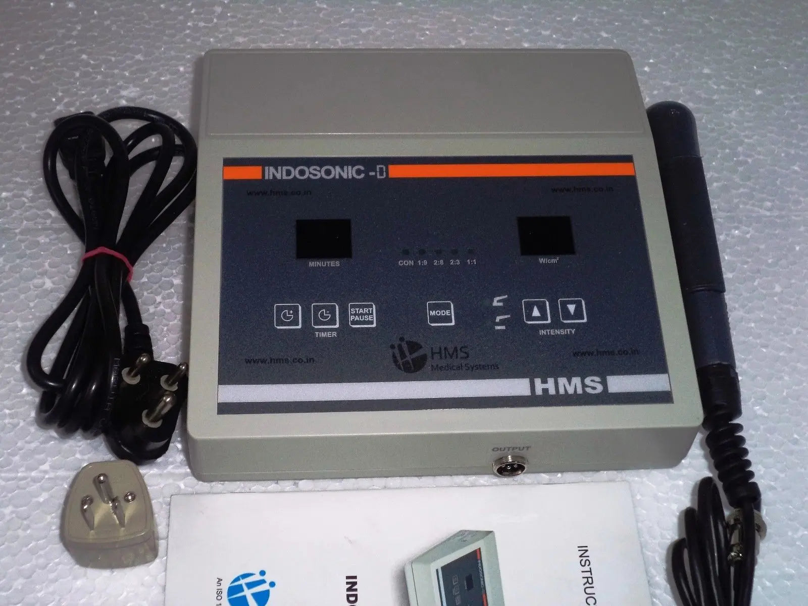 INDOSONIC DIGITAL ULTRASOUND THERAPY 1 Mhz or 3 Mhz with Skin Touch Sensor ge DIAGNOSTIC ULTRASOUND MACHINES FOR SALE