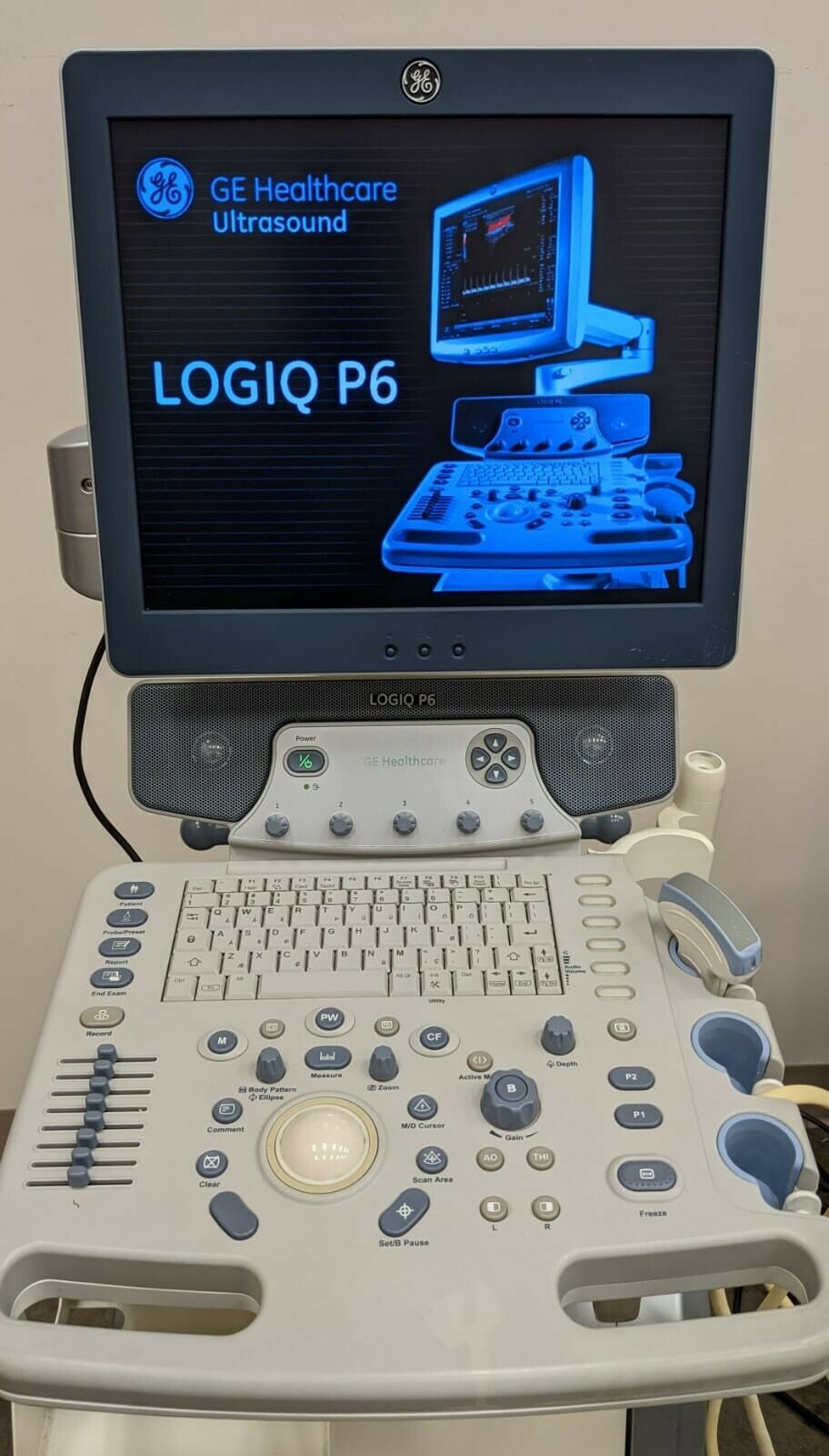 GE LOGIQ P6 W/2 PROBES ULTRASOUND SYSTEM DIAGNOSTIC ULTRASOUND MACHINES FOR SALE