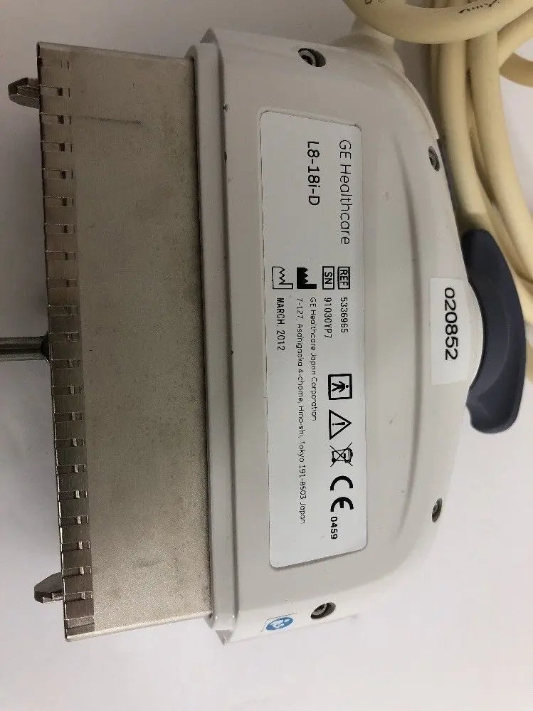 GE L8-18i-D Ultrasound Probe Transducer DOM March 2012 Demo Unit For Logiq E9 DIAGNOSTIC ULTRASOUND MACHINES FOR SALE