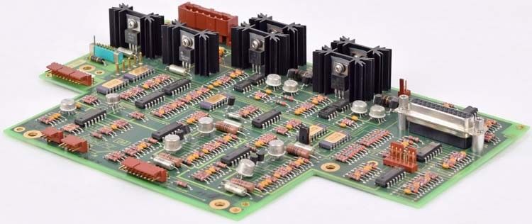 a computer board with many electronic components on it