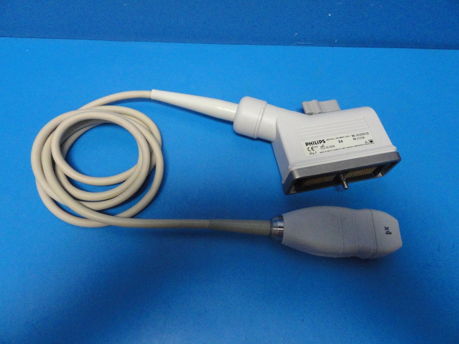 2005 Philips X4 / 21315A Broadband Phased Array Probe for HP SONOS 7500 (8066) DIAGNOSTIC ULTRASOUND MACHINES FOR SALE