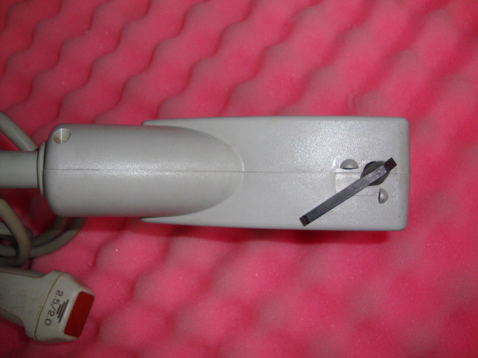 a close up of a probe head