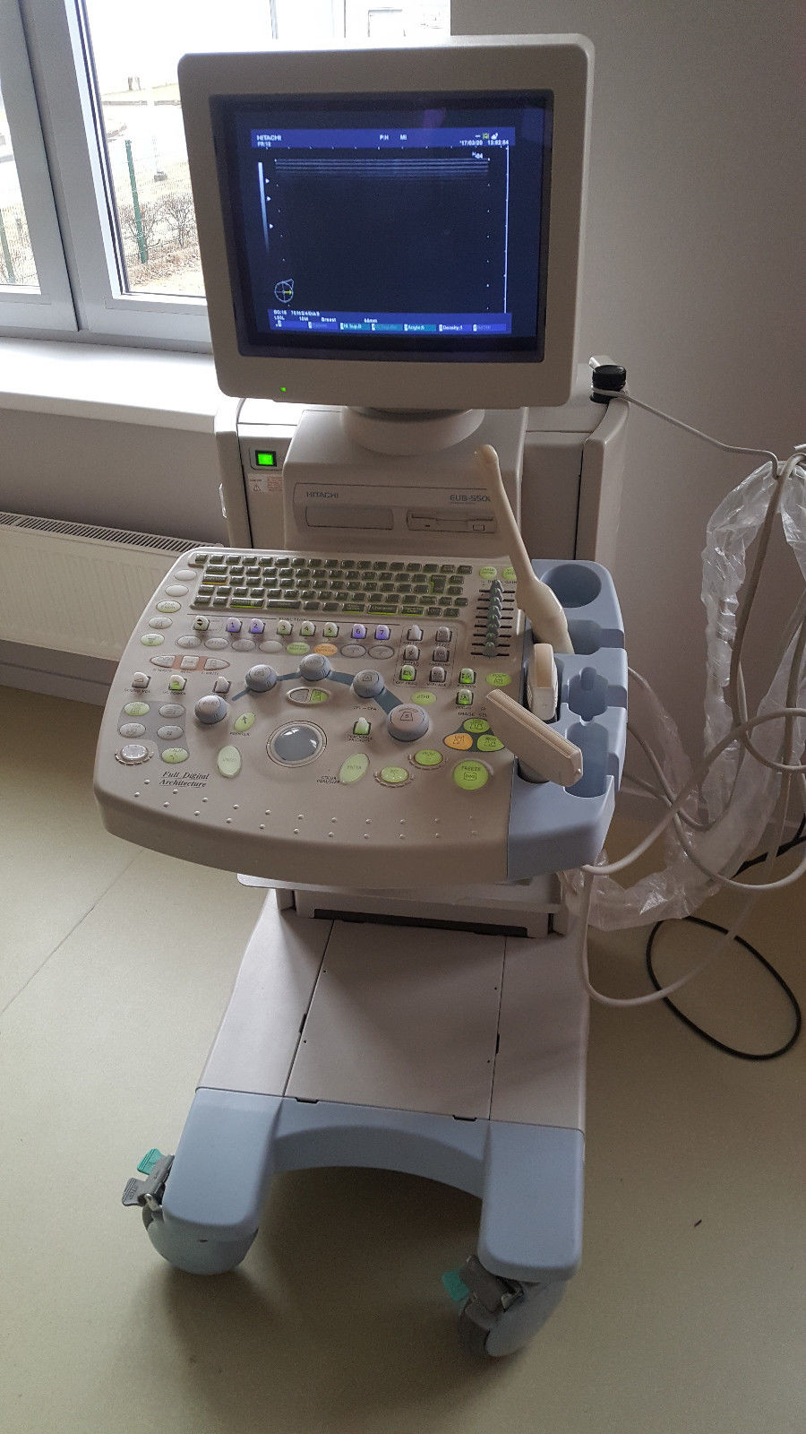 Hitachi EUB-5500 Diagnostic Ultrasound Unit OB, GYN, Microconvex DIAGNOSTIC ULTRASOUND MACHINES FOR SALE