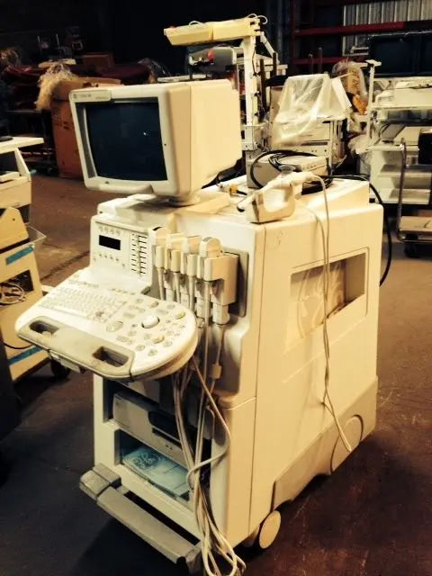 GE LOGIQ 700 EXPERT SERIES ULTRASOUND WITH 5 TRANSDUCER PROBES 548C, LA39, 546L, DIAGNOSTIC ULTRASOUND MACHINES FOR SALE