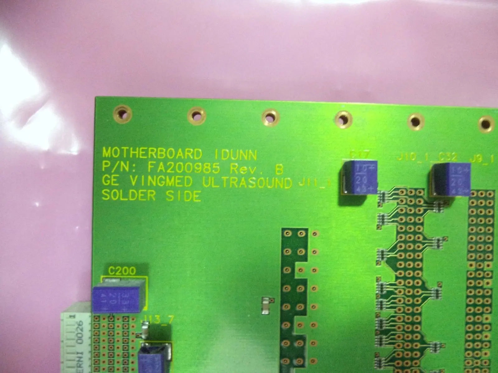 GE Vivid 7 Pro Ultrasound Backplane Motherboard (PN: FA200985) DIAGNOSTIC ULTRASOUND MACHINES FOR SALE