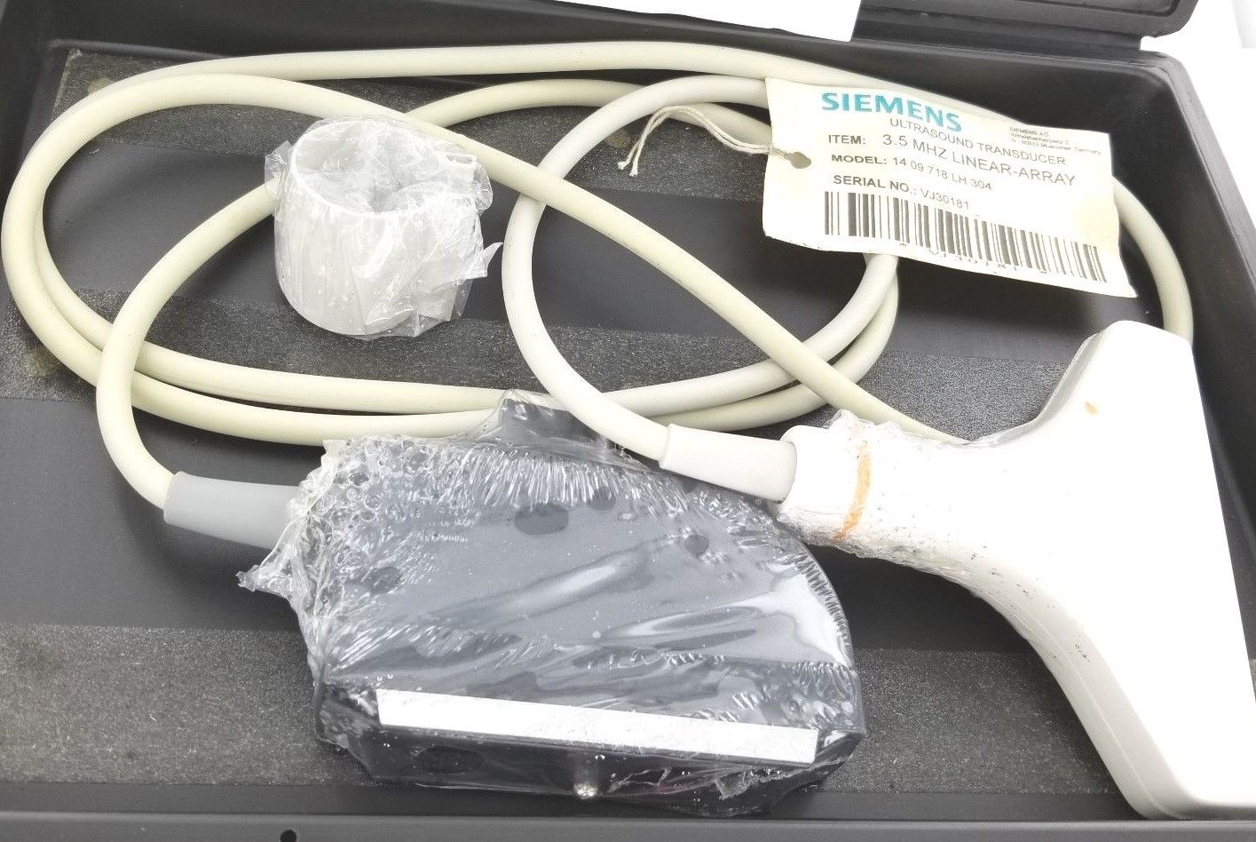 Linear Ultrasound Transducer for Siemens Model 14 09 718 LH 304 Serial VJ 30181 DIAGNOSTIC ULTRASOUND MACHINES FOR SALE