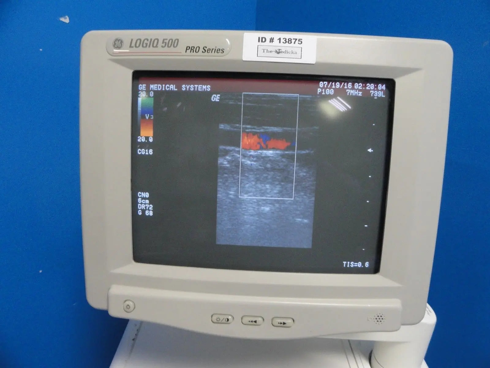 GE Logiq 500 Pro Series Ultrasound W/ C358, S222, LA39 Probes & Printer ~ 13875 DIAGNOSTIC ULTRASOUND MACHINES FOR SALE