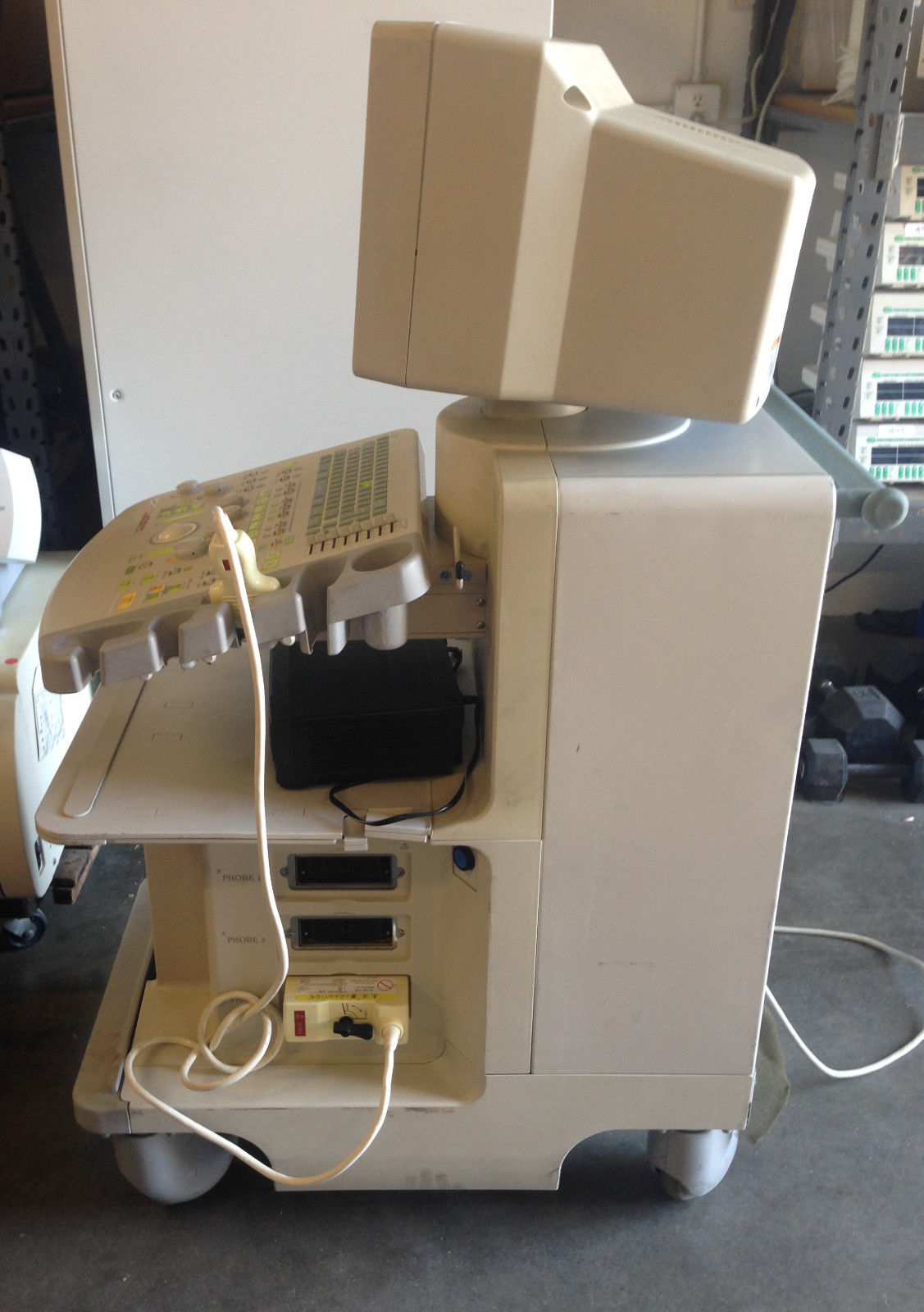 Hitachi EUB-6000 Ultrasound Machine Scanner with Foot Pedal and Recorder DIAGNOSTIC ULTRASOUND MACHINES FOR SALE