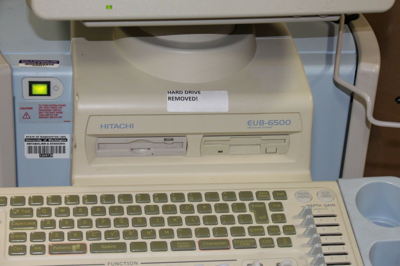 Hitachi Ultrasound Hi Vision 6500 Multi-Use NO HARDDRIVE DIAGNOSTIC ULTRASOUND MACHINES FOR SALE