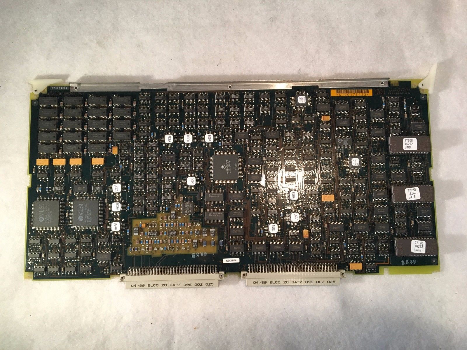 a close up of a computer motherboard with many pieces missing