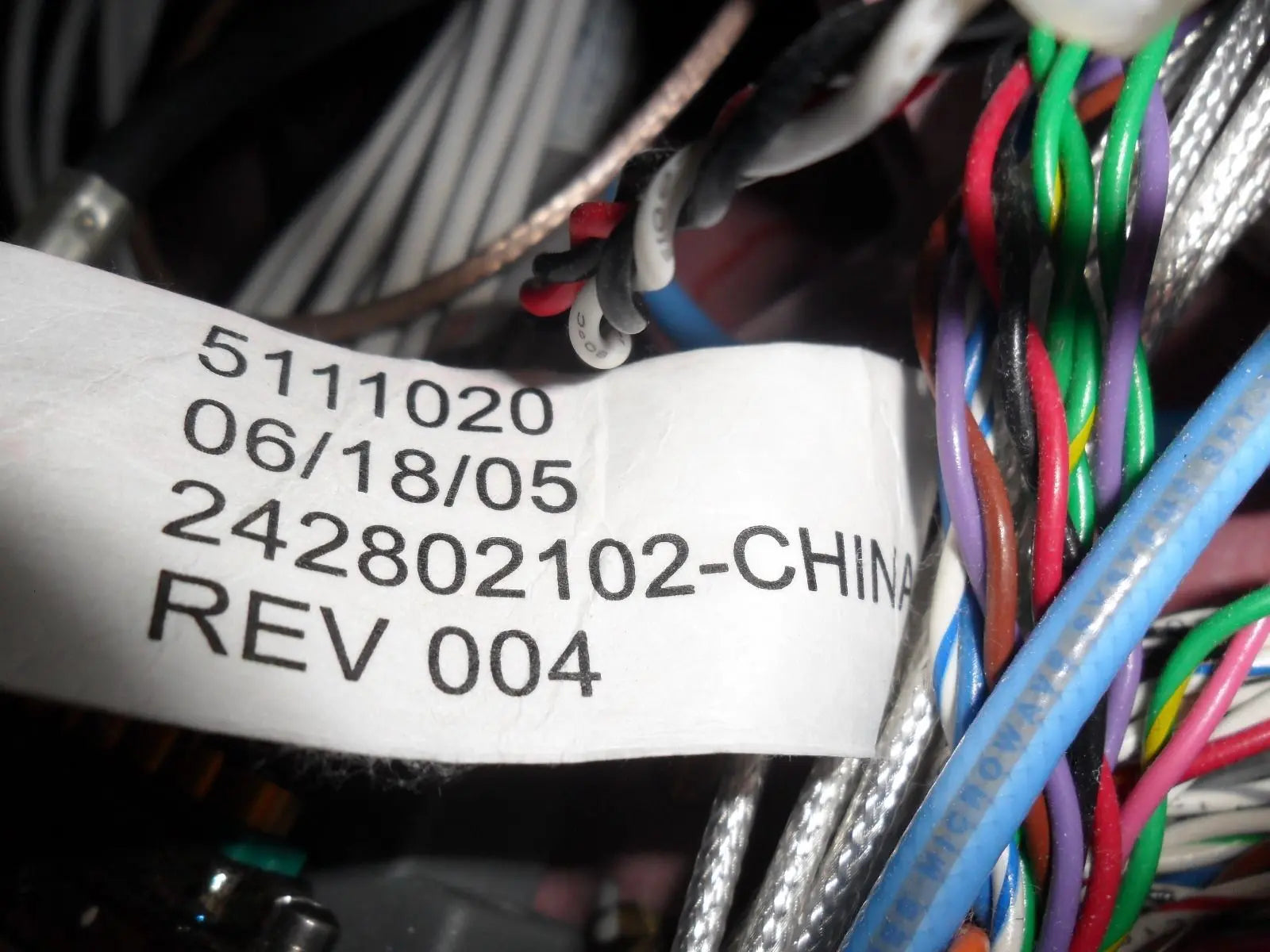 GE Ultra Sound Bezel Harness w/Exchange P/N-5111020 / TESTED ISO 9001:2015 DIAGNOSTIC ULTRASOUND MACHINES FOR SALE