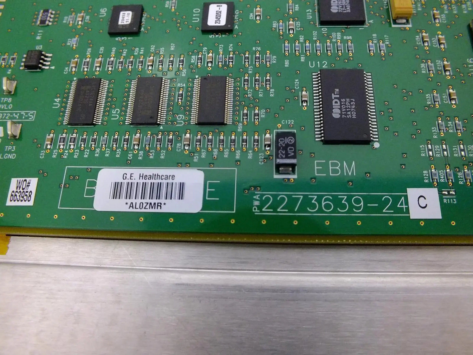 GE Loqic 9 Ultrasound EBM Plug-In Board 2273639-24C 2273640 REV 4 DIAGNOSTIC ULTRASOUND MACHINES FOR SALE