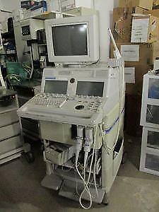 vertical shot of ultrasound white