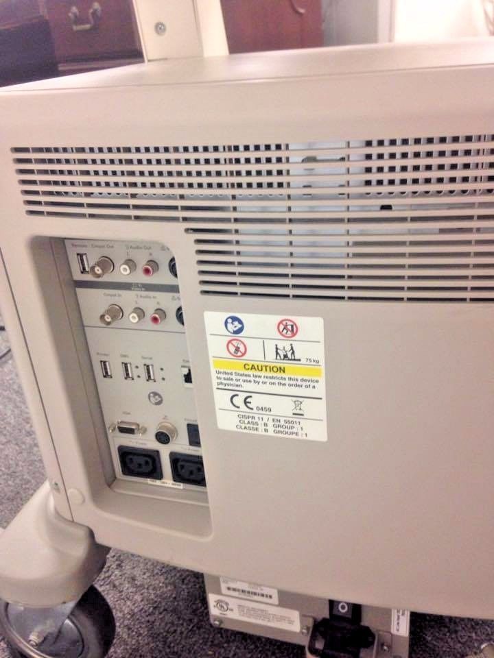 GE Logiq A5 Ultrasound Machine with 4C Abdominal and E8C Transvaginal Probes DIAGNOSTIC ULTRASOUND MACHINES FOR SALE