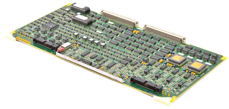 a close up of a computer mother board