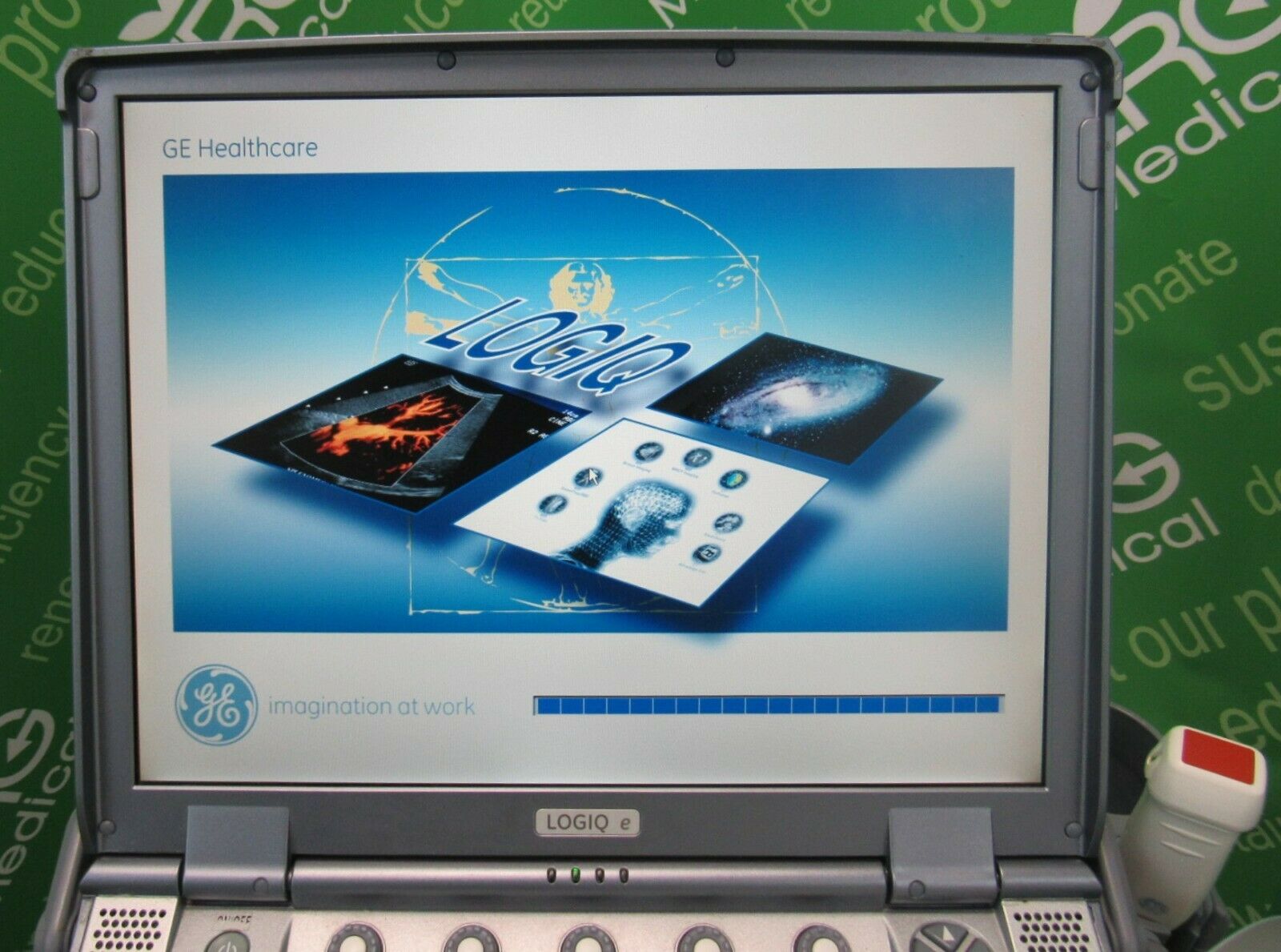 GE Logiq E Portable Ultrasound + 3 Probes (3S-RS, 4C-RS &12L-RS), Cart DIAGNOSTIC ULTRASOUND MACHINES FOR SALE