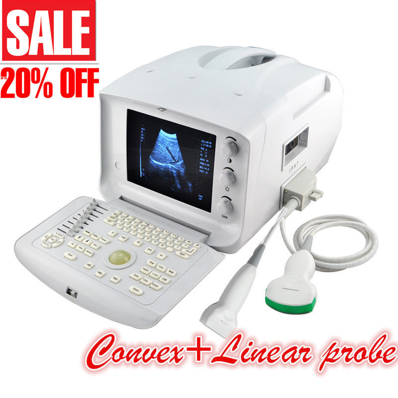 Full Digital Portable Ultrasound Scanner machine +Convex+linear 2 probes CE DIAGNOSTIC ULTRASOUND MACHINES FOR SALE