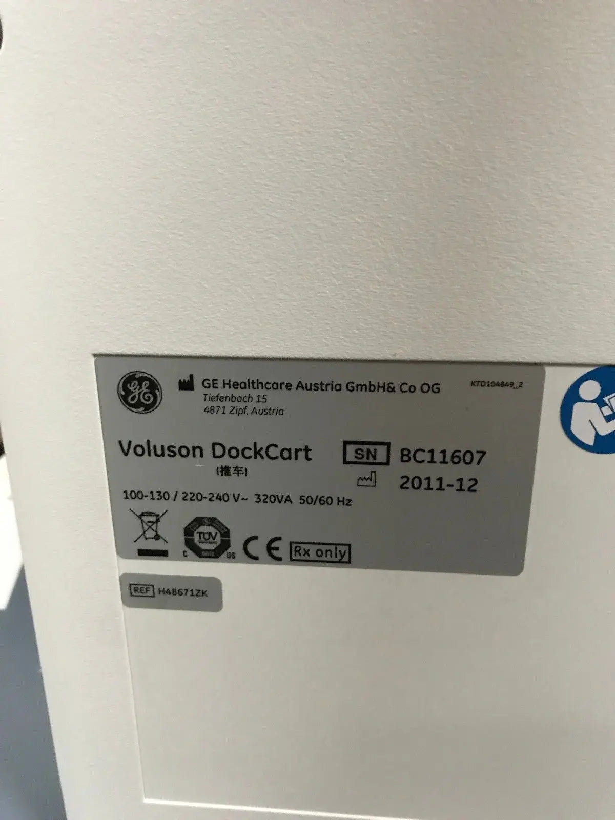 GE Voluson Ultrasound Cart DIAGNOSTIC ULTRASOUND MACHINES FOR SALE