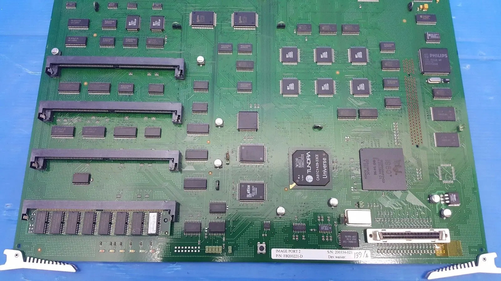 GE VINGMED Ultrasound IMAGE PORT 2 Board P/N: FA302572 Rev:G FB200221-D DIAGNOSTIC ULTRASOUND MACHINES FOR SALE