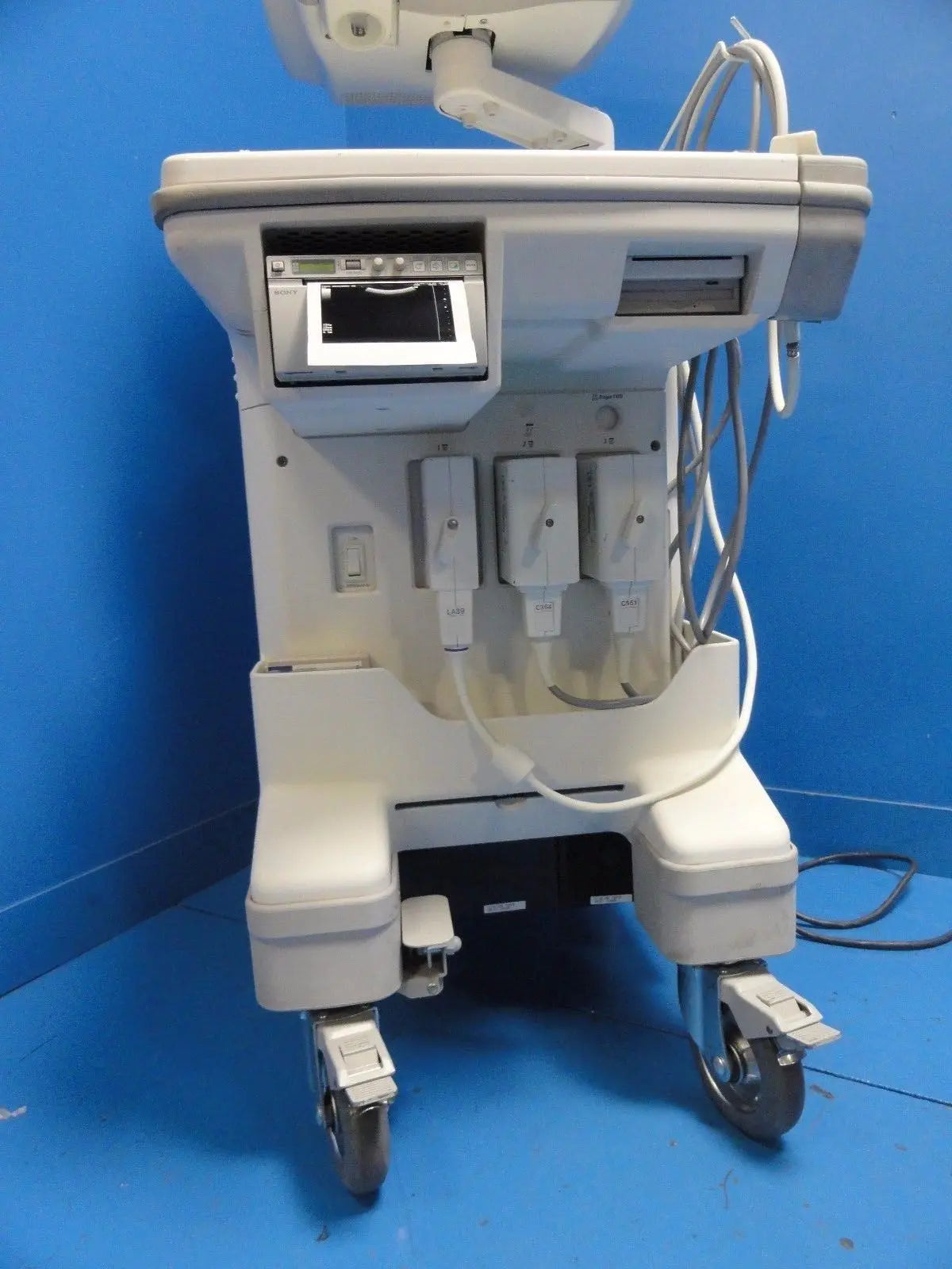 GE Logiq 400 Pro Series Ultrasound W/ C364, C551, LA39 Probes & Printer ~ 12412 DIAGNOSTIC ULTRASOUND MACHINES FOR SALE