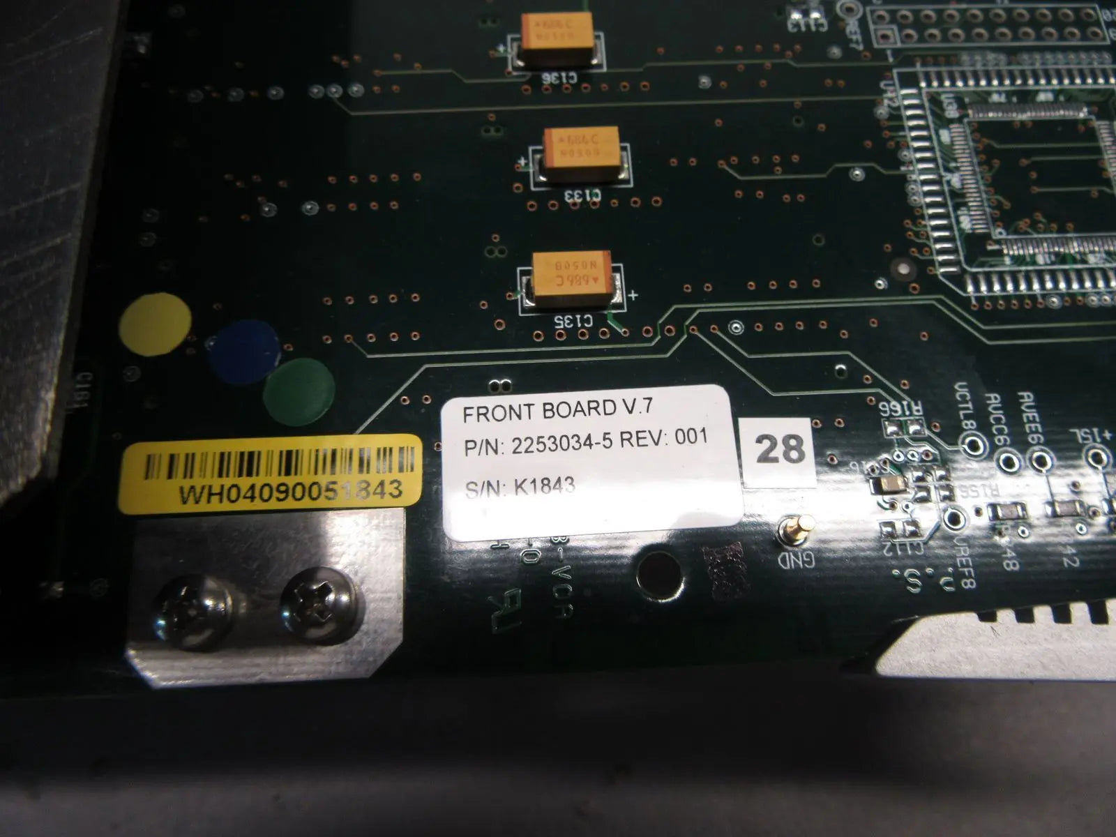 GE Vivid 3 Front Board V.7 2253034-5 Ultrasound Motherboard *Tested* DIAGNOSTIC ULTRASOUND MACHINES FOR SALE