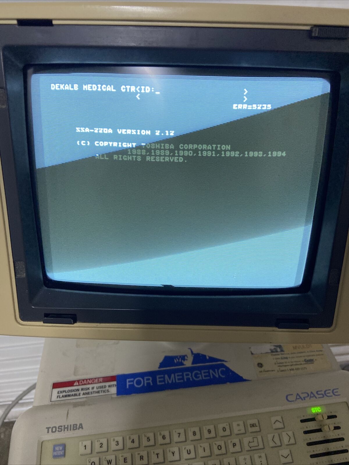 Toshiba Capasee Medical Diagnostic Ultrasound System Version 2.12  DIAGNOSTIC ULTRASOUND MACHINES FOR SALE