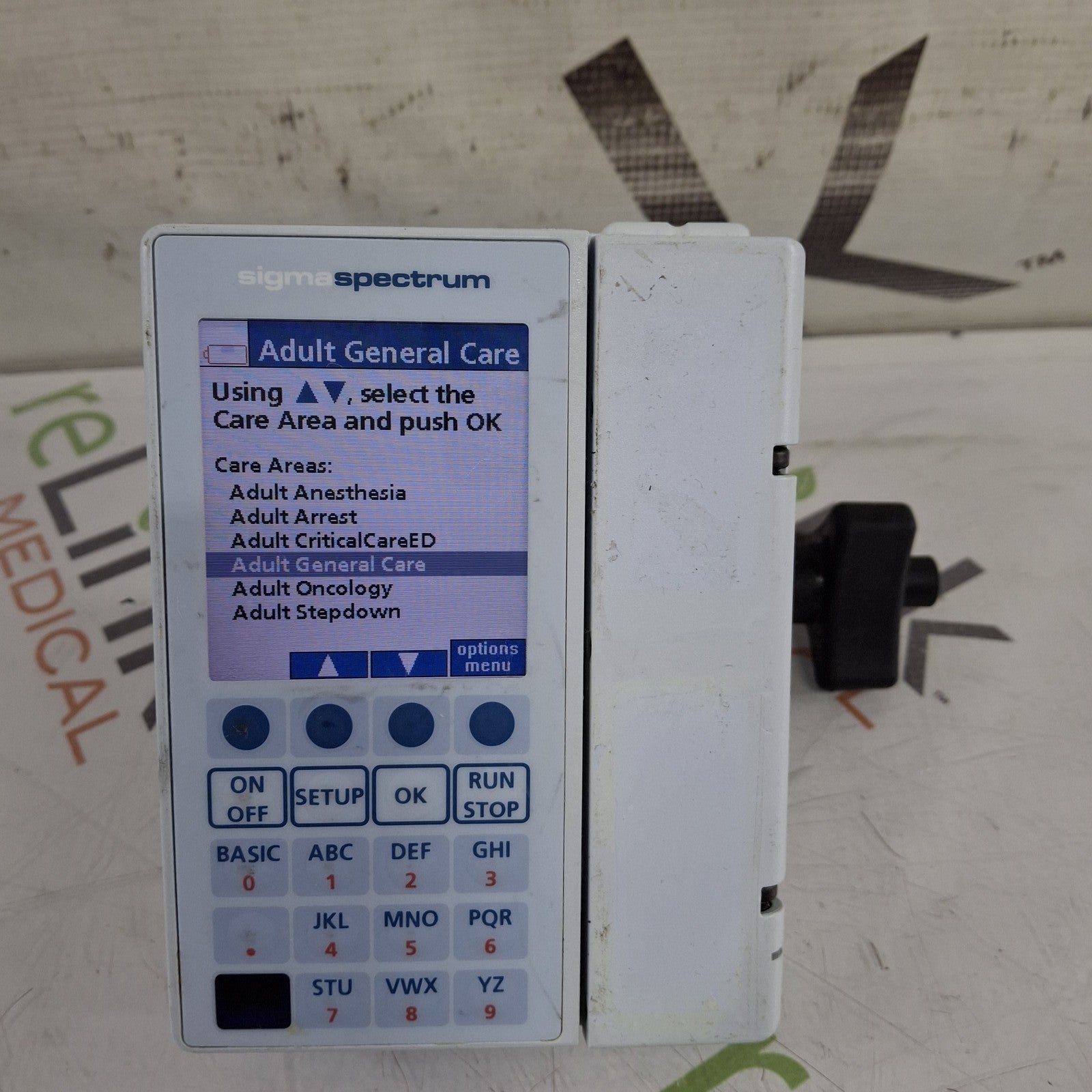 Baxter Sigma Spectrum 8.01.00 w/o Battery Infusion Pump