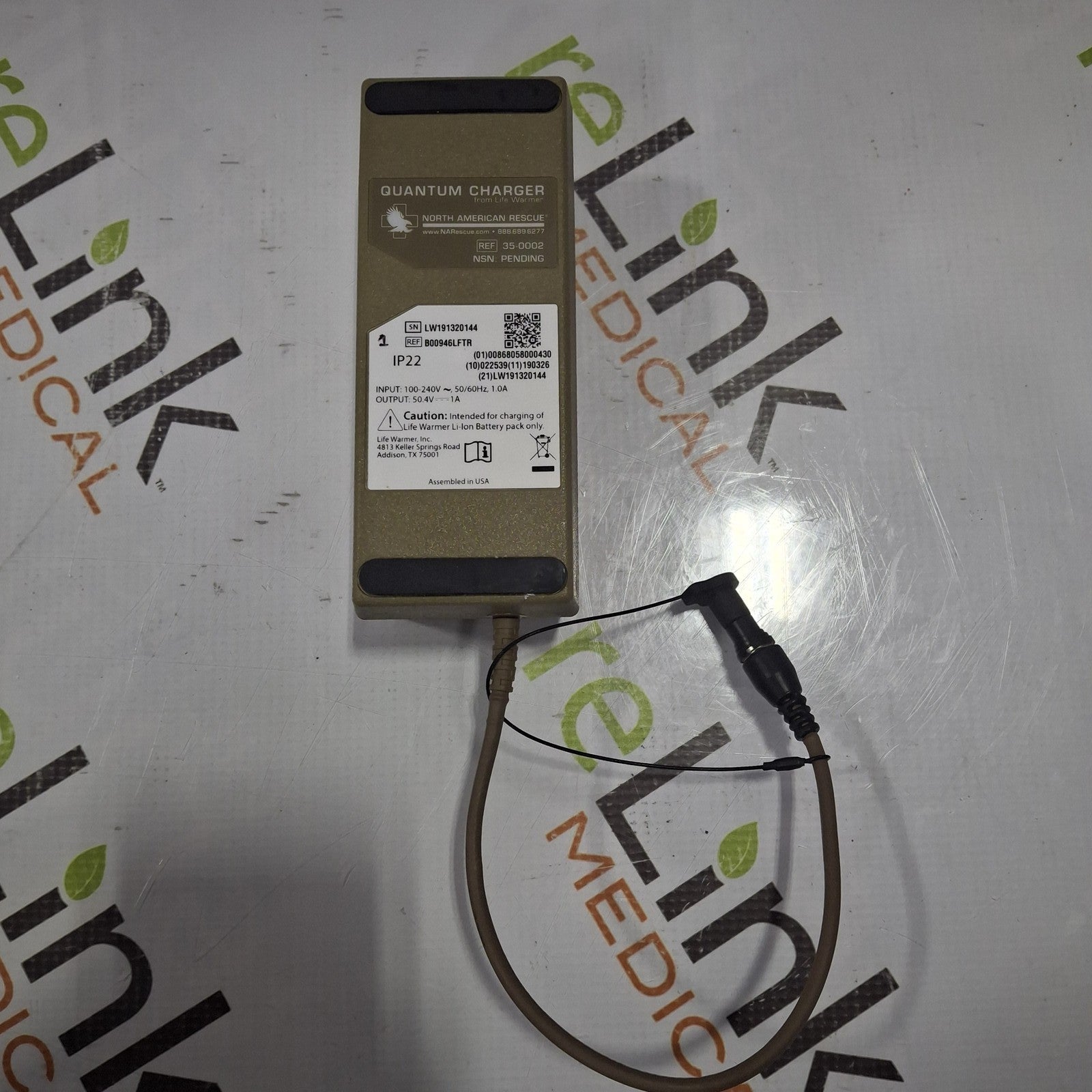 Life Warmer Inc. 35-0002 Quantum Charger