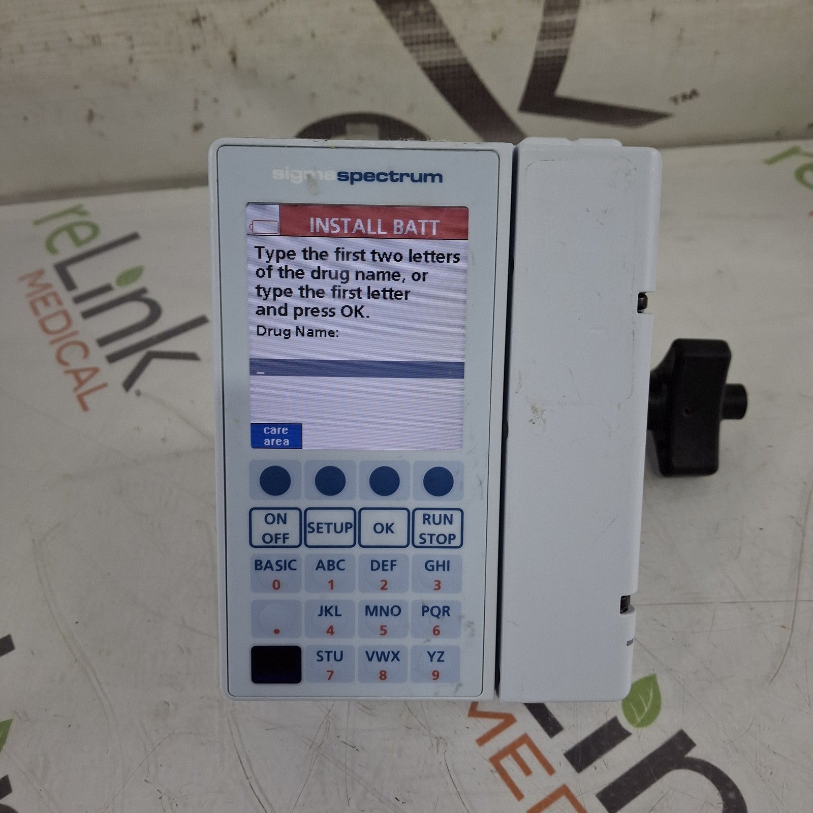 Baxter Sigma Spectrum 8.01.00 w/o Battery Infusion Pump