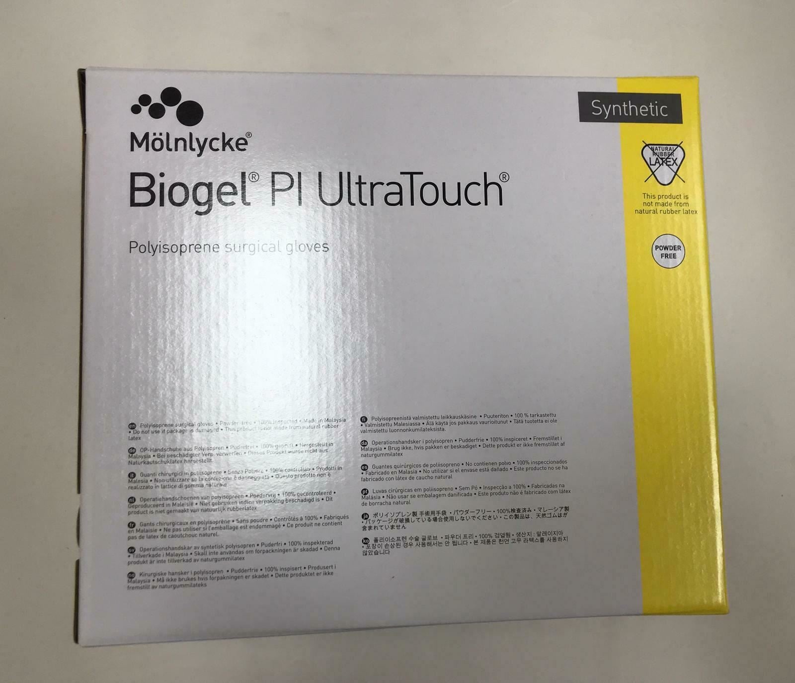 Molnlycke (41175) 7 1/2 Biogel PI UltraTouch Surgical Gloves 50 Count | CEJ-1 DIAGNOSTIC ULTRASOUND MACHINES FOR SALE