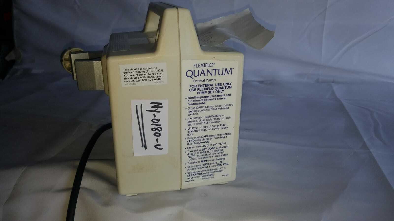 Flexiflo Quantum Enteral Pump (NY180U) DIAGNOSTIC ULTRASOUND MACHINES FOR SALE