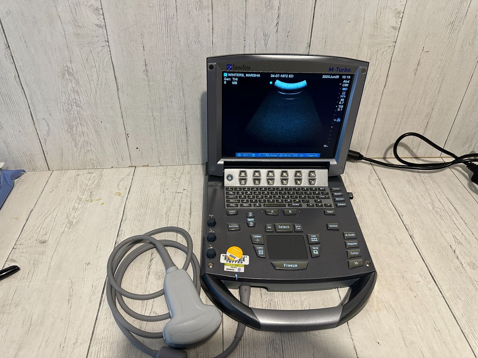 Sonosite C60X 5-2Mhz Ultrasound Probe For Sonosite M-Turbo 2015 DIAGNOSTIC ULTRASOUND MACHINES FOR SALE