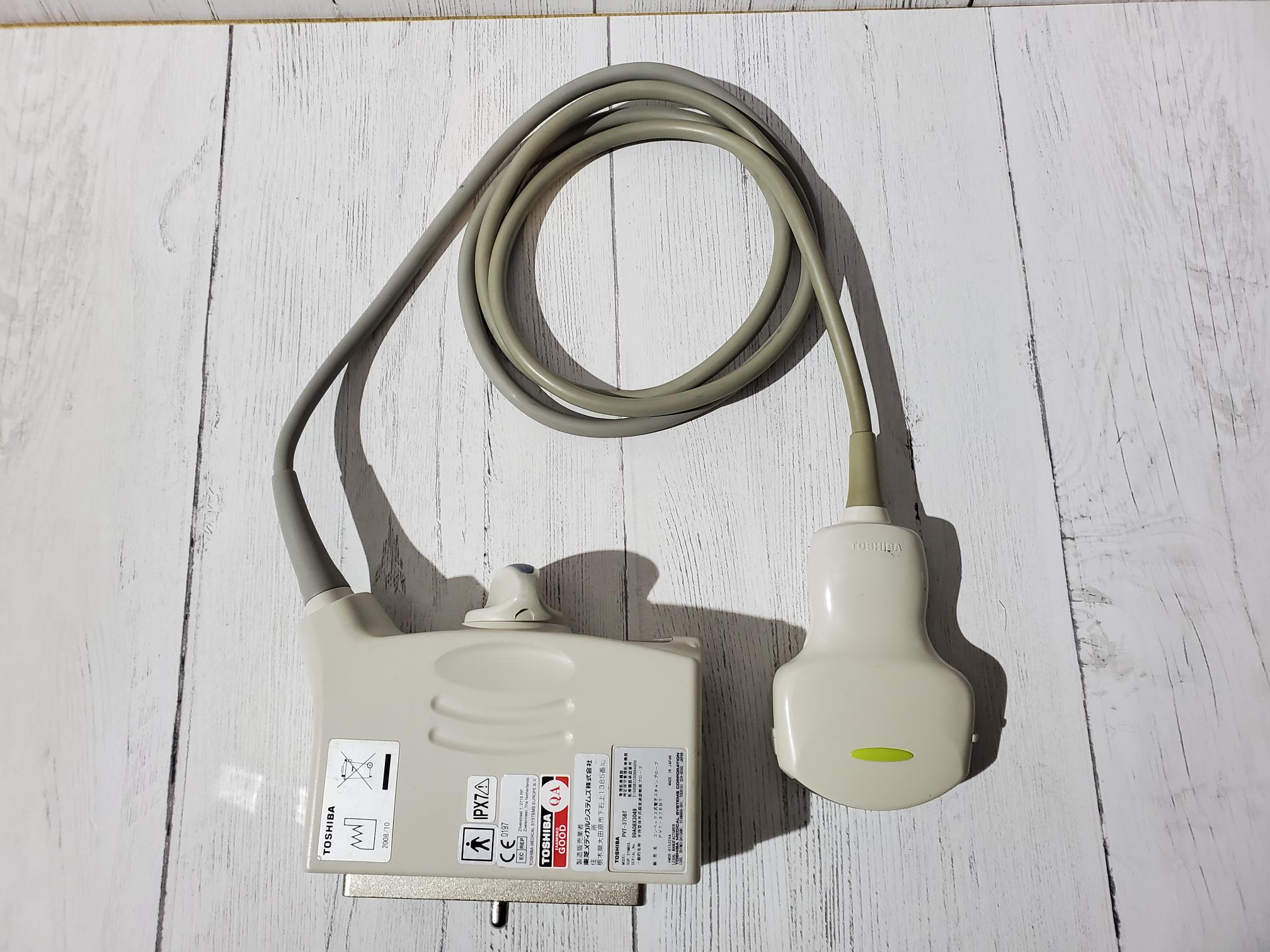 Ultrasound probe, Transducer TOSHIBA PVT-375BT Manufactured 2008 DIAGNOSTIC ULTRASOUND MACHINES FOR SALE