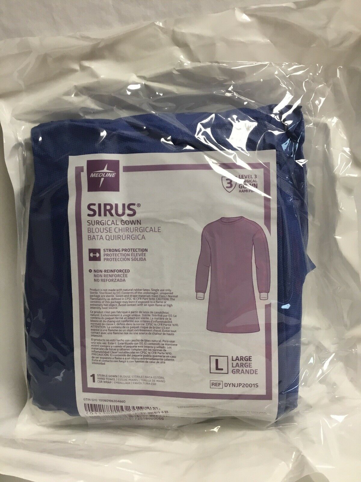 Medline Sirus Surgical Gown Large Level 3--Case of 20 (70KMD) DIAGNOSTIC ULTRASOUND MACHINES FOR SALE