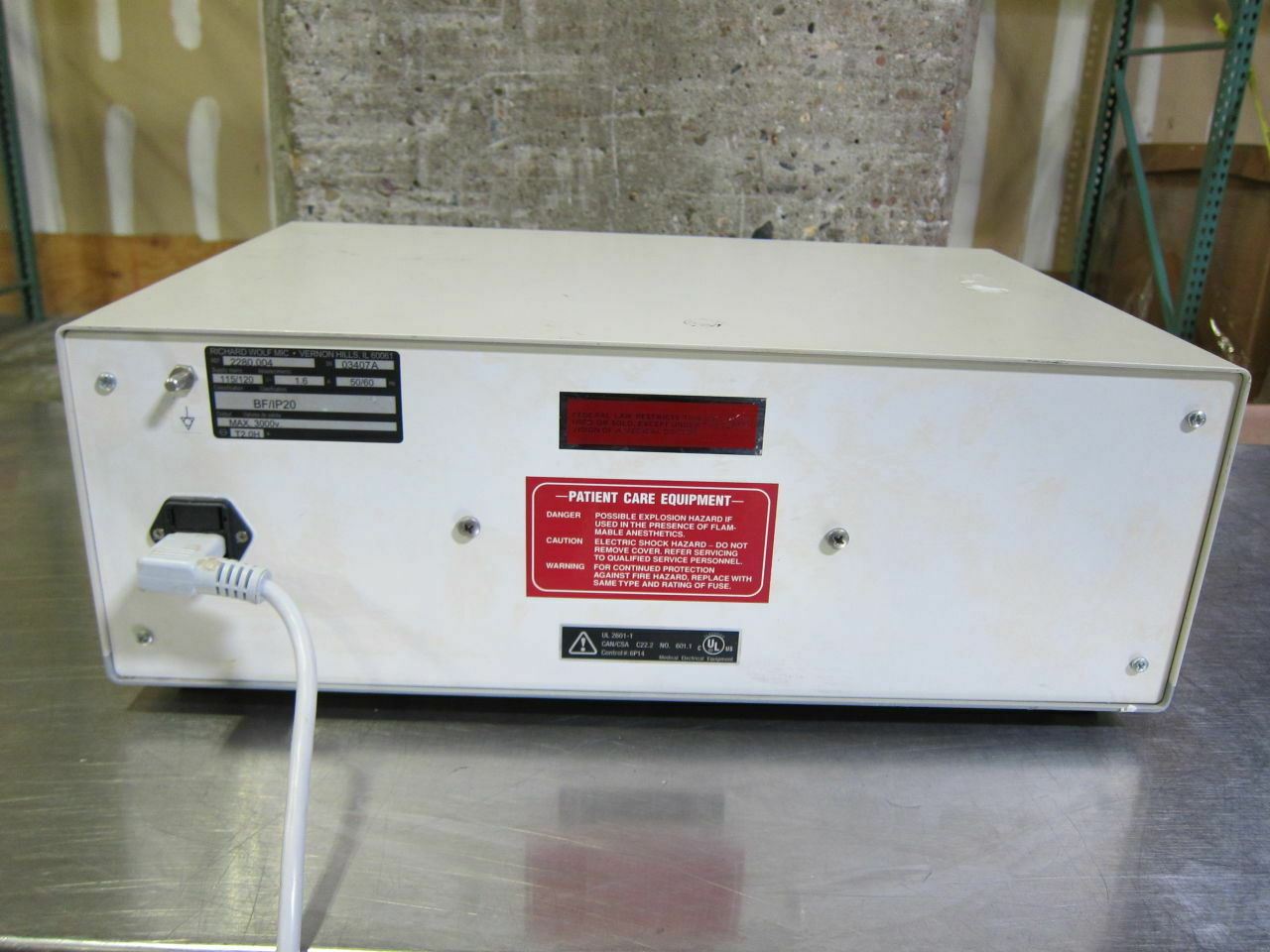 Richard Wolf RIWOLITH Lithotripter Model 2280.004 (NY113U) DIAGNOSTIC ULTRASOUND MACHINES FOR SALE