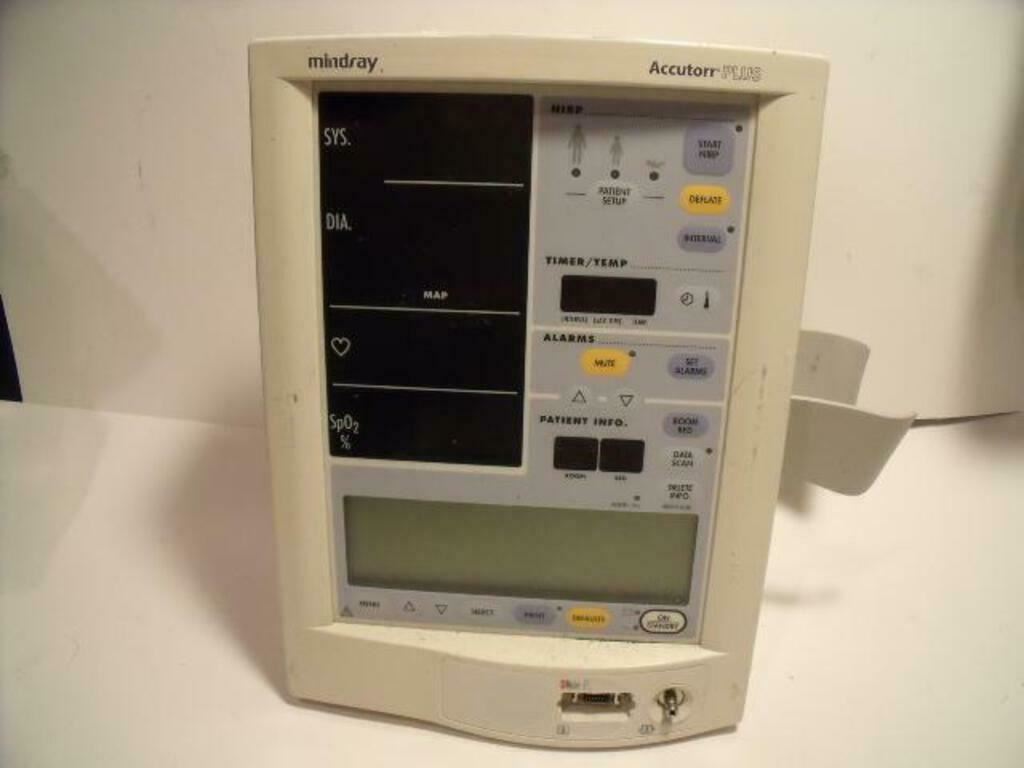 Mindray Accutorr Plus Vital Signs Monitor | PR2010 DIAGNOSTIC ULTRASOUND MACHINES FOR SALE