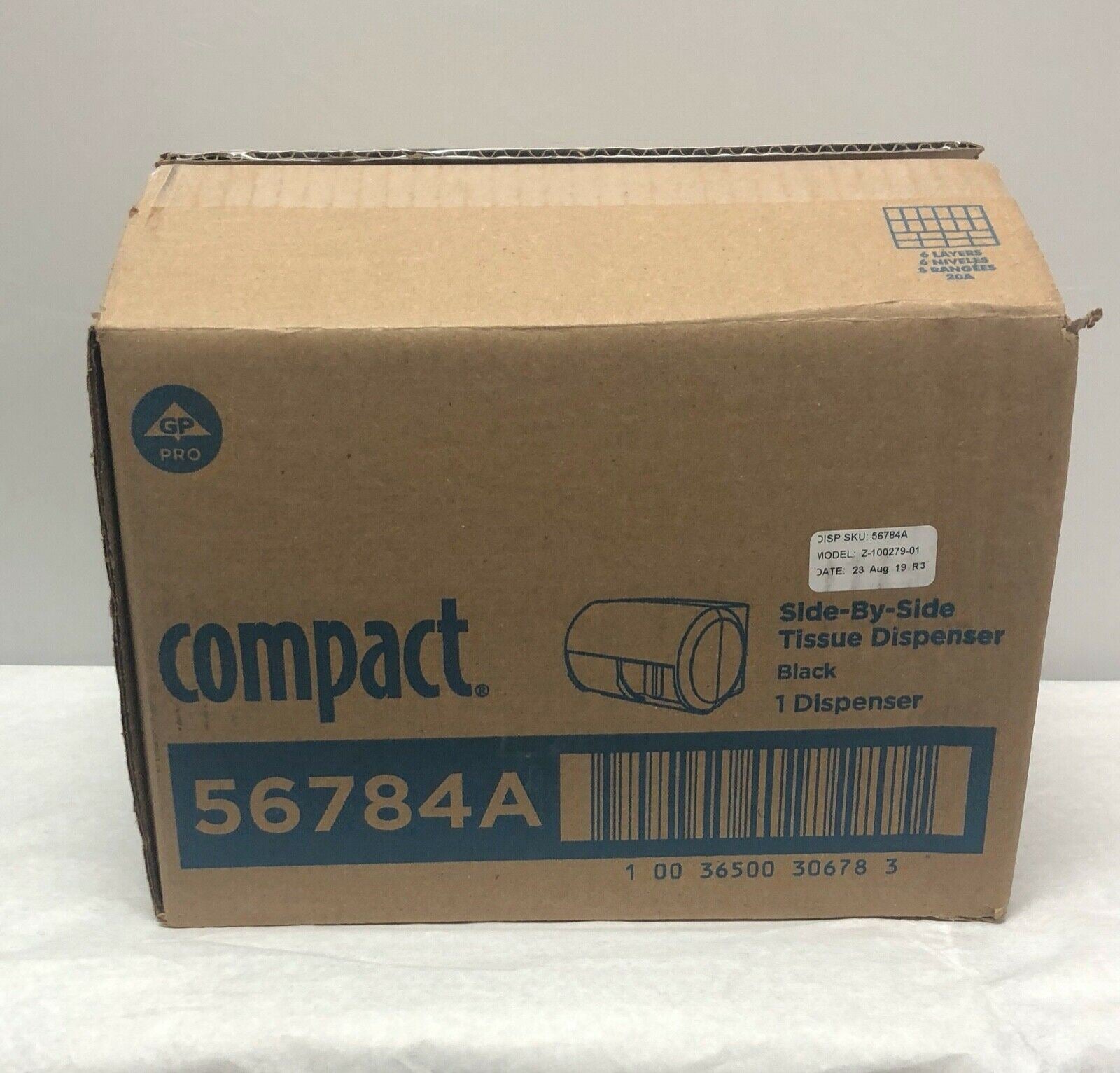 Georgia-Pacific Black Compact Side by Side Tissue Dispenser 56784A  | CEDESP-172 DIAGNOSTIC ULTRASOUND MACHINES FOR SALE