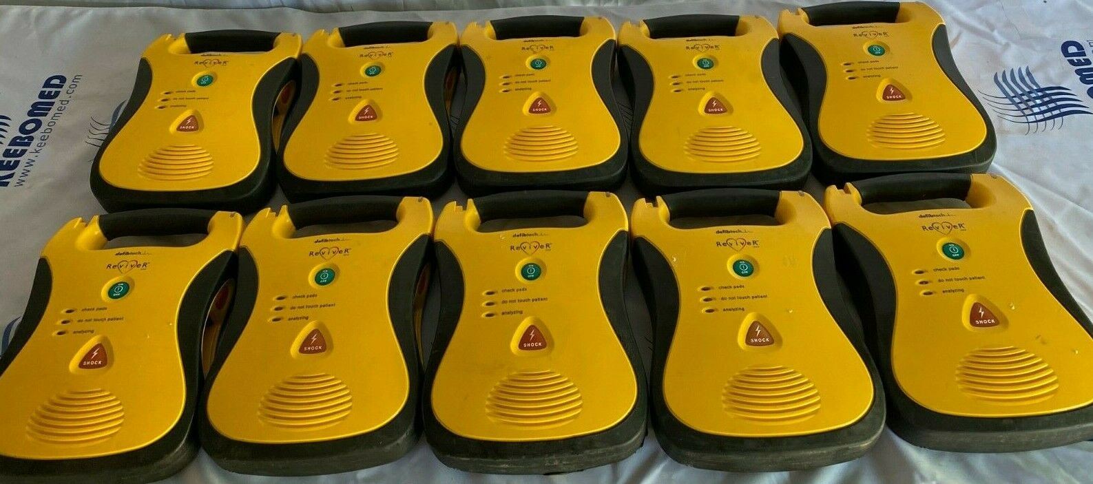 Lots of 10 Defibtech Revivers AED-no battery and accessories Very Good Condition DIAGNOSTIC ULTRASOUND MACHINES FOR SALE