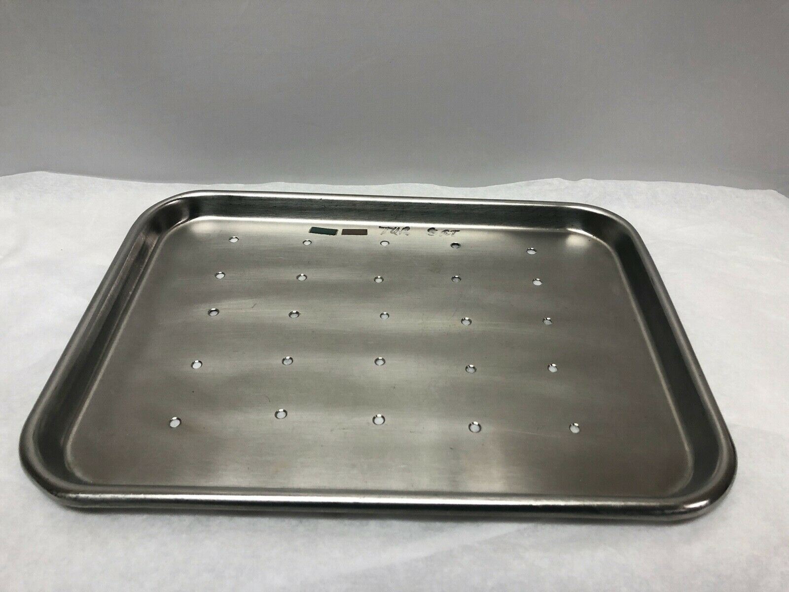 Vollrath Stainless Steel Surgical 12" Tray 8013 with Holes | KMCE-182 DIAGNOSTIC ULTRASOUND MACHINES FOR SALE