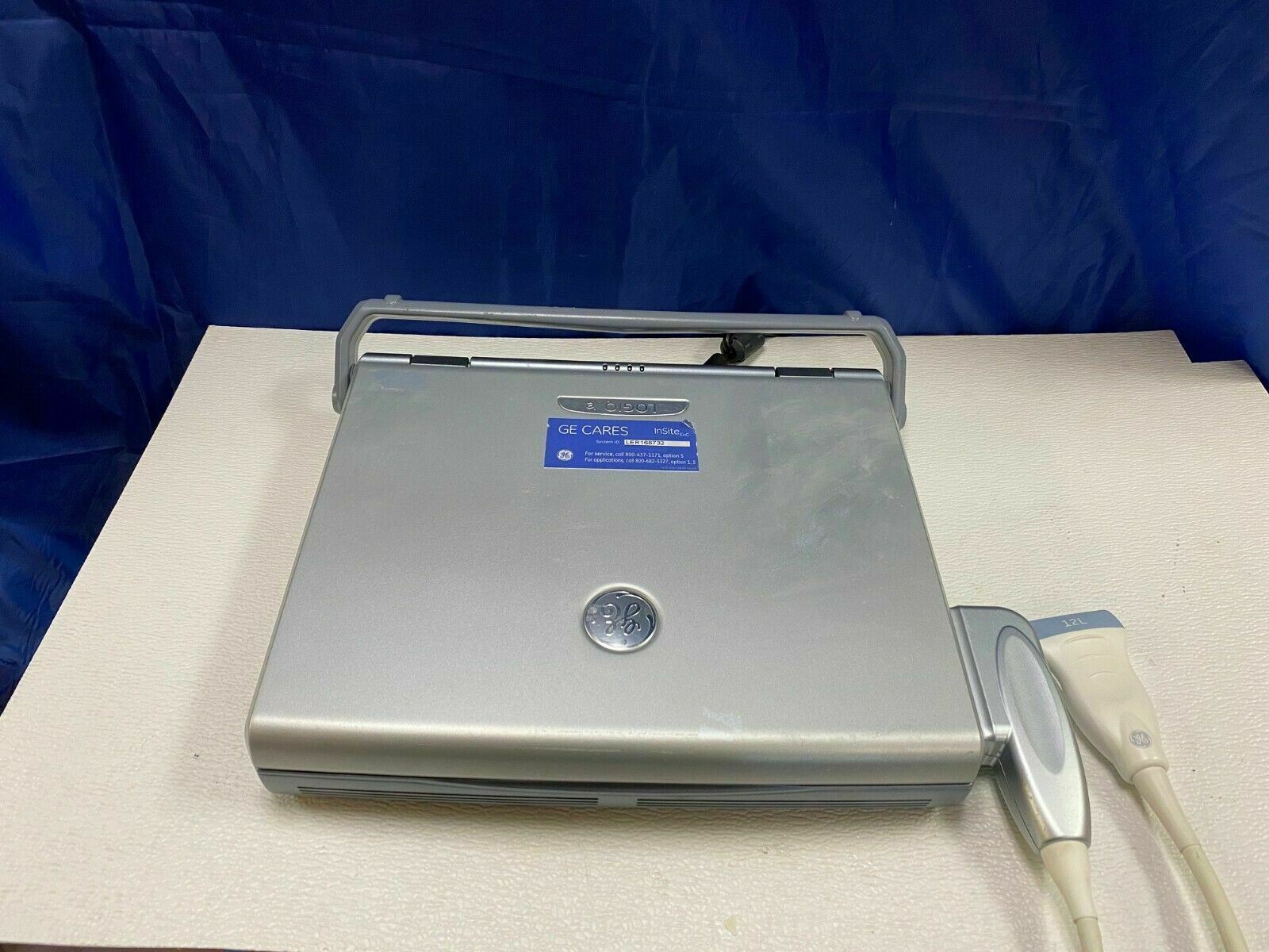 GE Logiq E portable ultrasound with Linear array probe Manufactured 2010 DIAGNOSTIC ULTRASOUND MACHINES FOR SALE