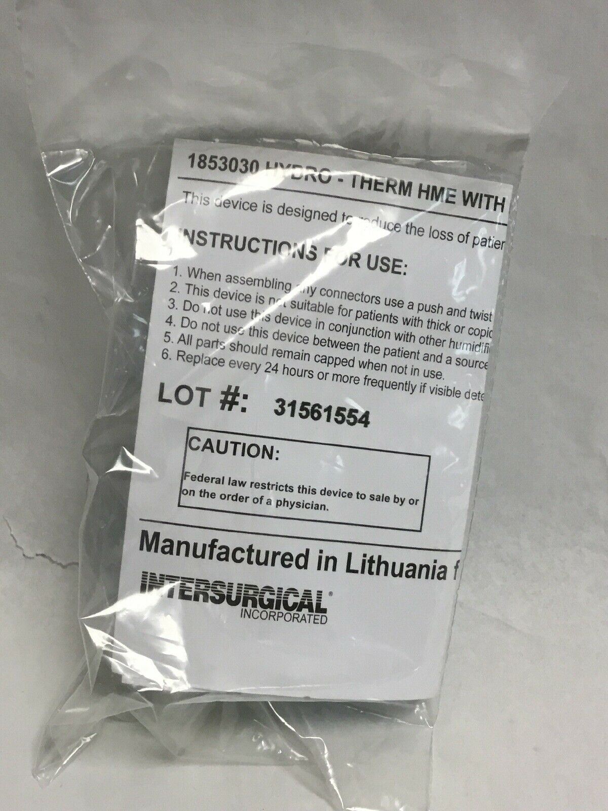 Hydro -Therm HME w/ Luer Lock for Monitoring Line (25KMD) DIAGNOSTIC ULTRASOUND MACHINES FOR SALE