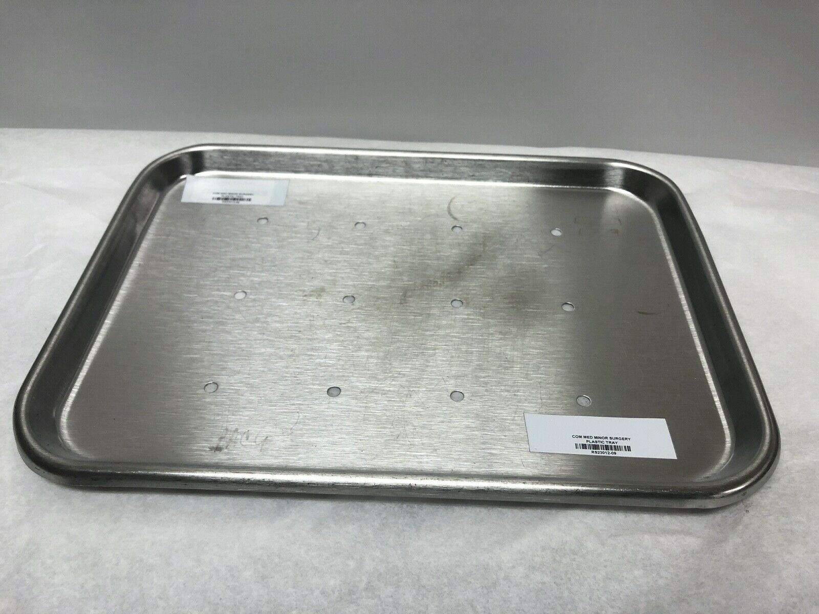 Unbranded Shallow Surgery Tray with Holes | KMCE-162 DIAGNOSTIC ULTRASOUND MACHINES FOR SALE