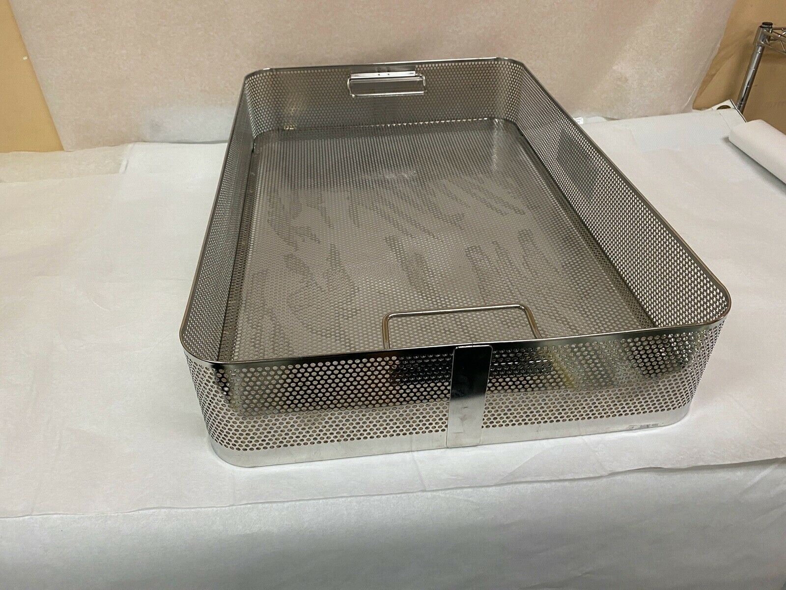 Large Metal Sterilization Tray with Handles 23x15 | KMCE-210 DIAGNOSTIC ULTRASOUND MACHINES FOR SALE